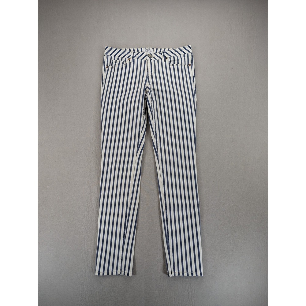 Aeropostale Jeans Womens 7/8 Ashley Ultra Skinny Hickory Striped  Low Rise